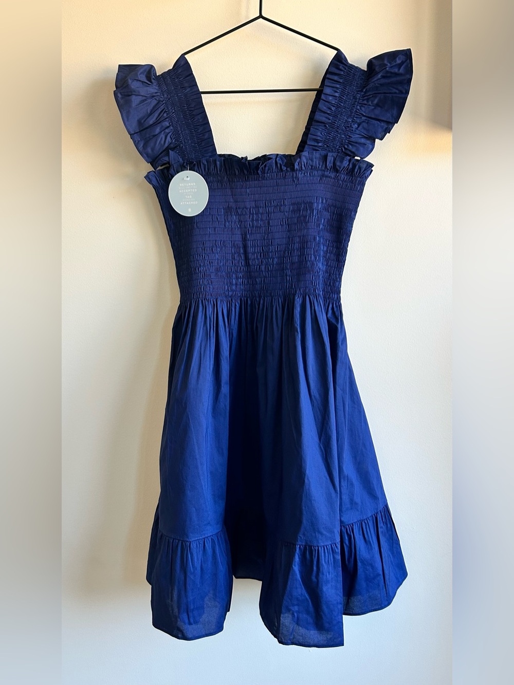 Hill House Navy Poplin Ellie Nap Dress - Picture 4 of 7
